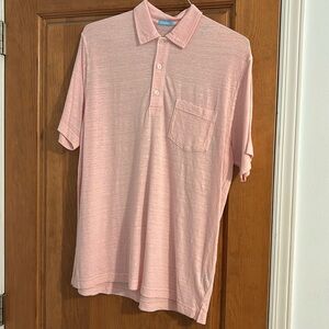 J McLaughlin pink linen polo size medium
